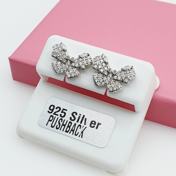 925 Sterling Silver Cubic Zirconia Earrings, U19254531 - Picture 10 of 11